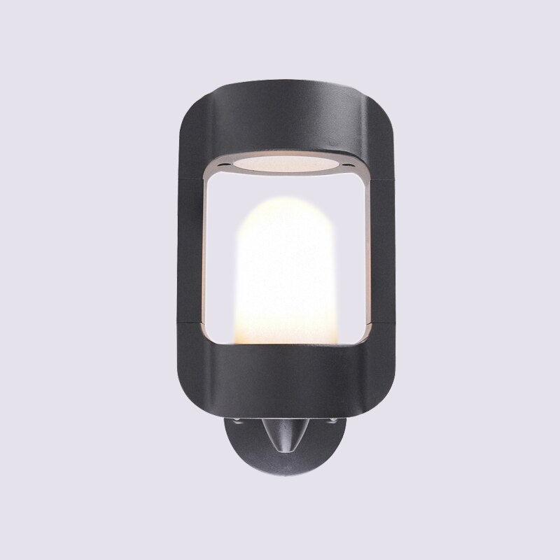 Elegant Amber Glass Outdoor Lamp – Weather-Resistant Outdoor Light Fixture for Garden and Patio Illumination-4