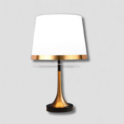 GiltGlow – Elegant Gold and Black Retro Table Lamp