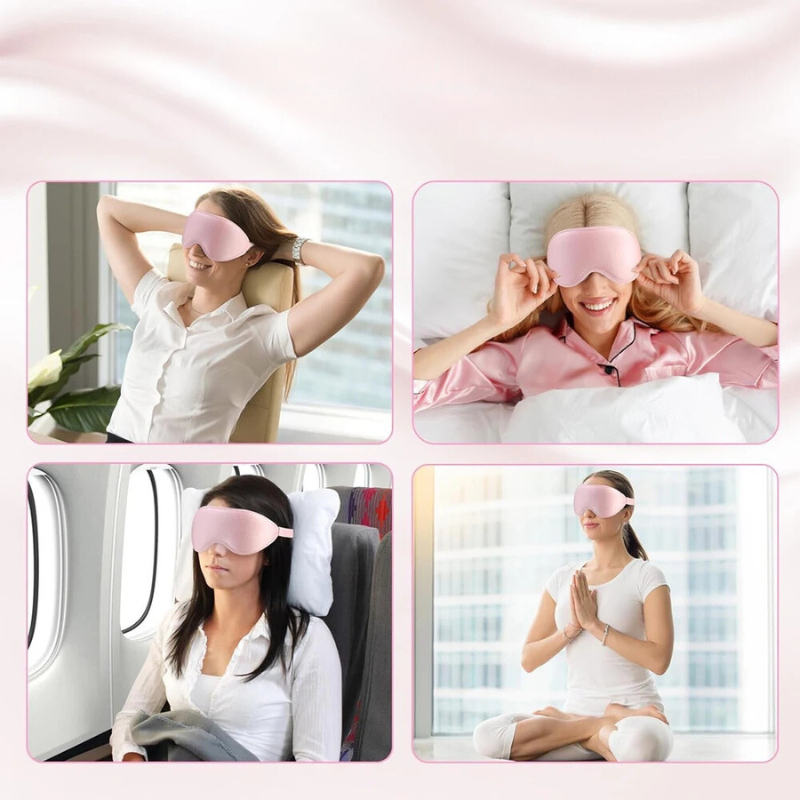 PureRest 3D - Contoured Sleep Mask for Total Light Blockout and Comfort