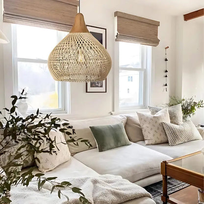 Sunwoven - Artisan Rattan Lamp