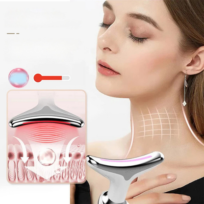 AgeDefy - EMS Neck & Face Lifting Massager with Skin Tightening LED Therapy