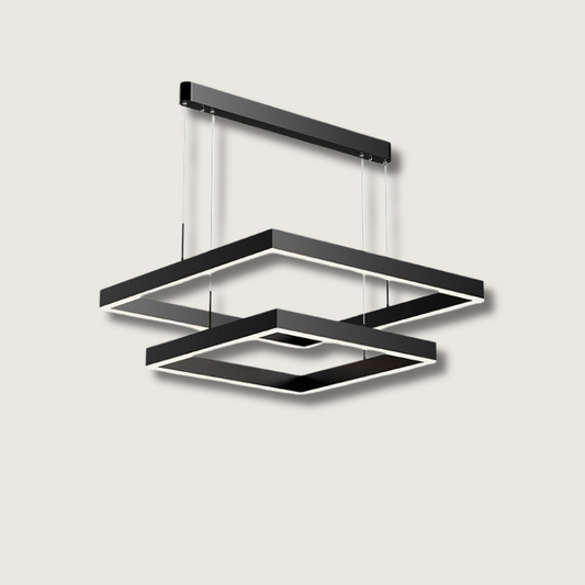AuraGlow – Elegante lampadario a LED con funzione dimmerabile