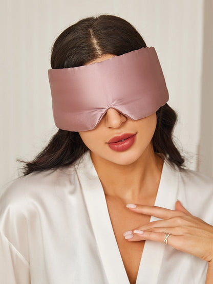 FloralSilk - Elegant Silk Sleep Eye Mask with Floral Print