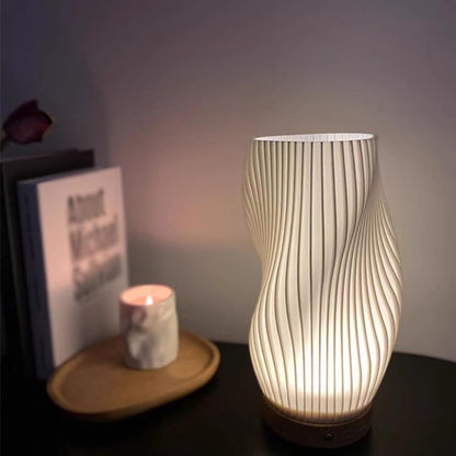 CalmGlow – Elegante Wave-Tischlampe