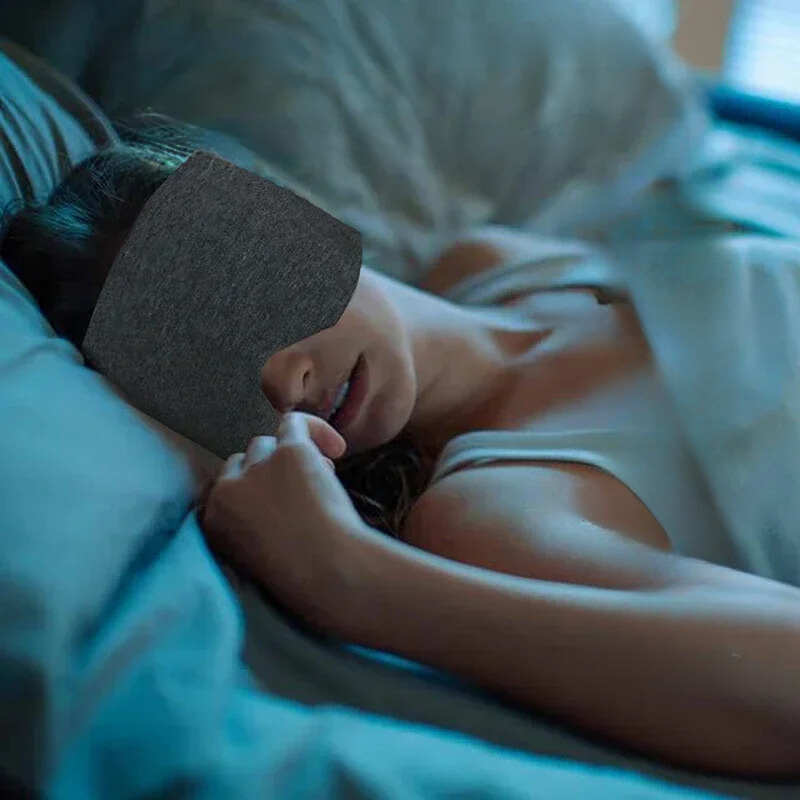 SilkRest Bliss - Luxurious Cotton Silk Sleep Mask for Peaceful Sleep Anywhere