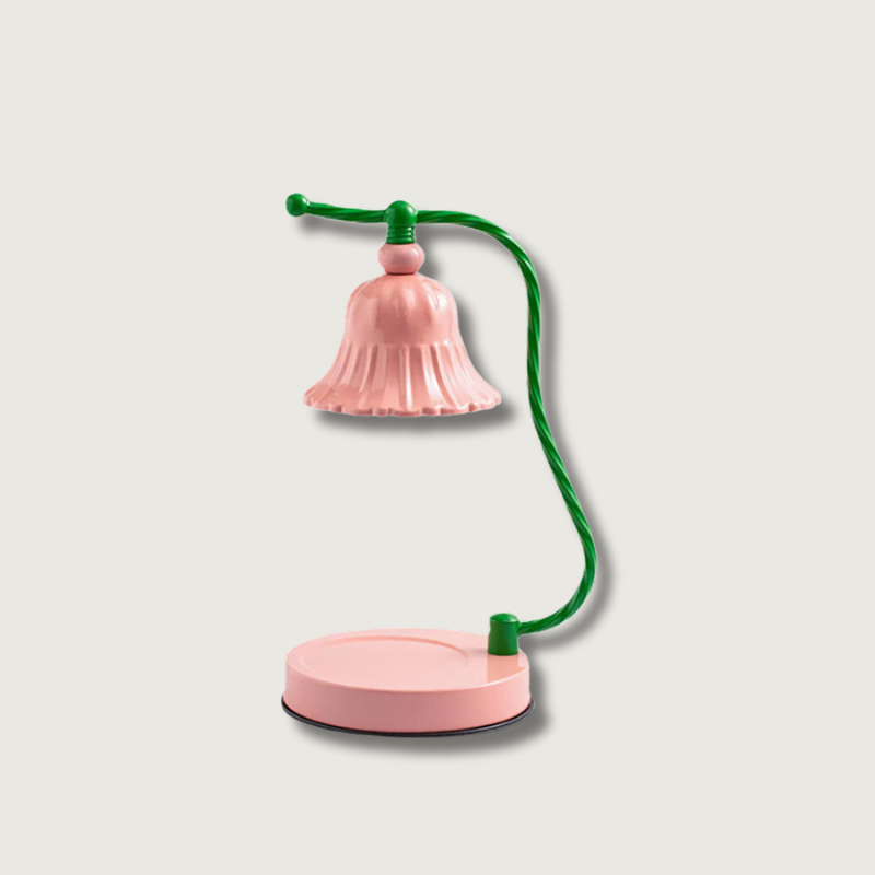 BloomAura – Lampada da Tavolo in Vetro Rosa Incantevole