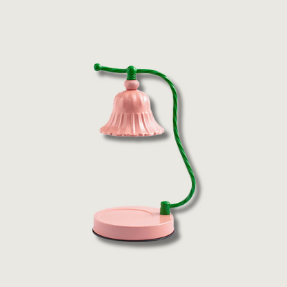 BloomAura – Lampada da Tavolo in Vetro Rosa Incantevole