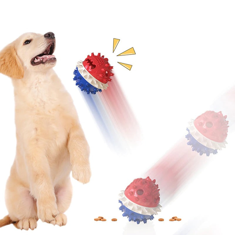 Interactive Self-Playing Pet Toy - Durable Dog Toy with Chew Bars and Rolling Balls for All Sizes, Promotes Dental Health-3
