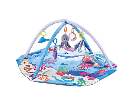8-in-1 Baby Play Mat with 6 Detachable Sensory Toys – Soft Foam Play Mat for Early Development 9
