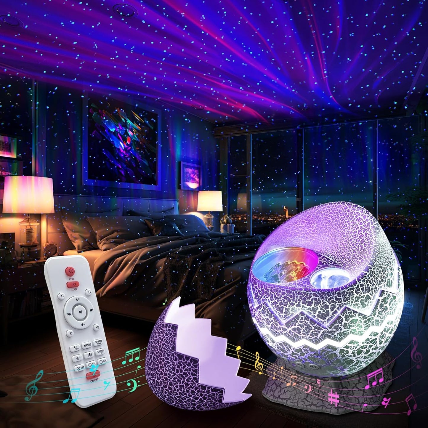 AstralTune - 4-in-1 Star Projector with Sound