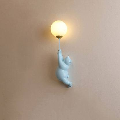 LumeBear – LED Wall Lamp in Resin & Acrylic for Children's Rooms