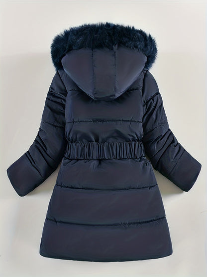 SnowFlurry | Cozy Winter Coat with Hood for Girls