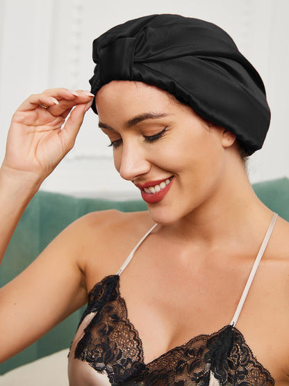 VelvetDream - Bonnet de nuit turban en soie