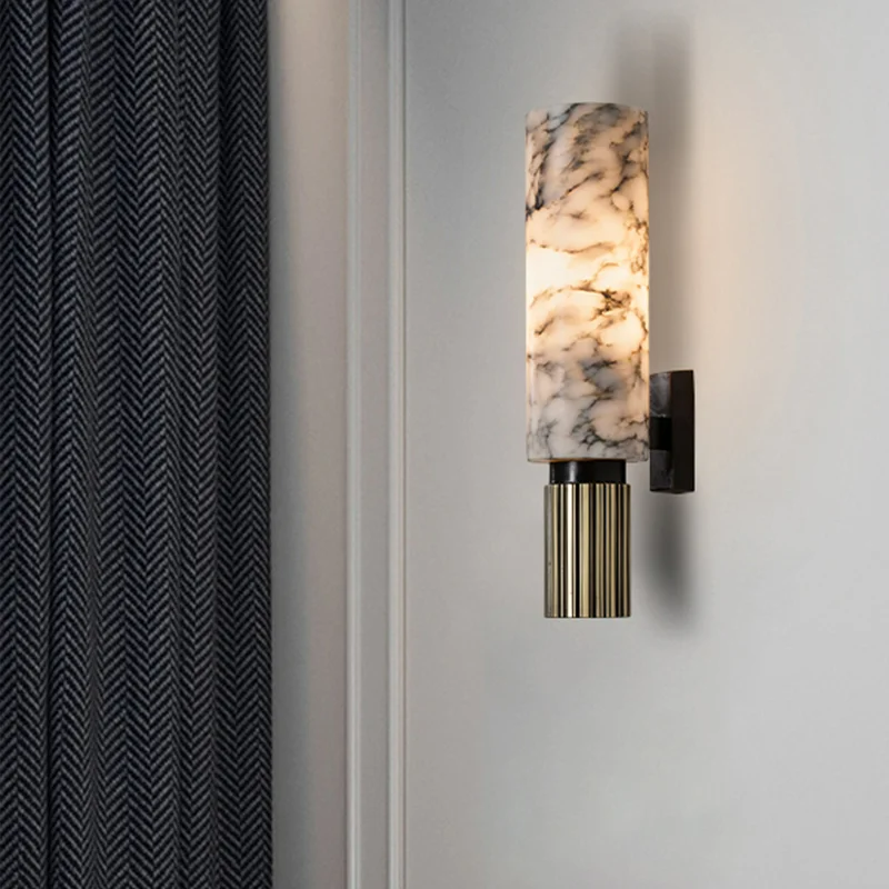 LuxeLume – Refined Marble Wall Lamp