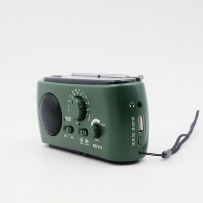 Bærbar nød-radio med AM/FM/NOAA, USB-oplader, LED-lommelygte, vandafvisende til camping og udendørs brug