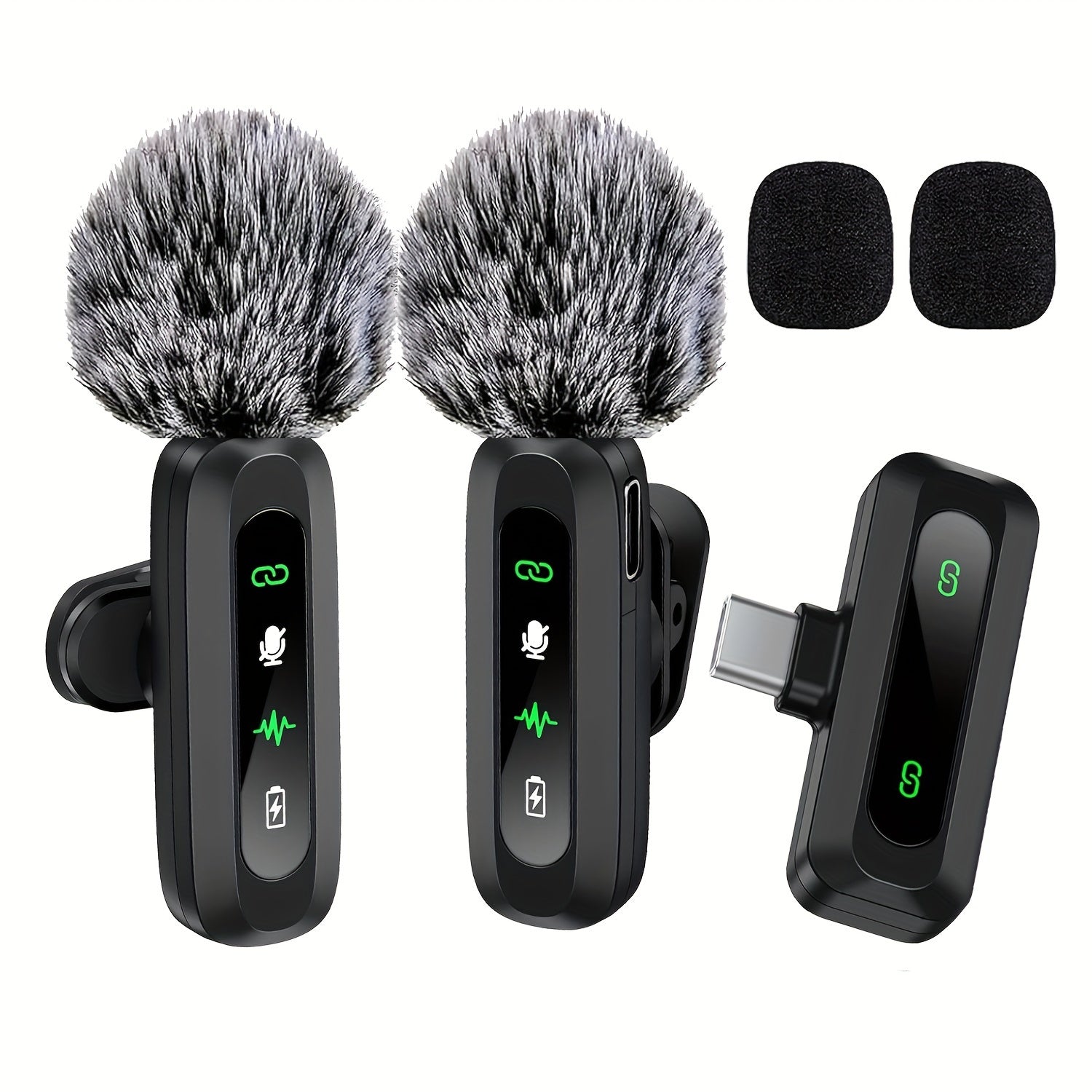 Variant image for Wireless Lavalier Microphone with USB-C Connectivity for Smartphones and Tablets – Compact Design, Ideal for Podcasts and Vlogs-4