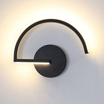 AluGlow – Contemporary LED Wall Lamp with Curved Aluminium