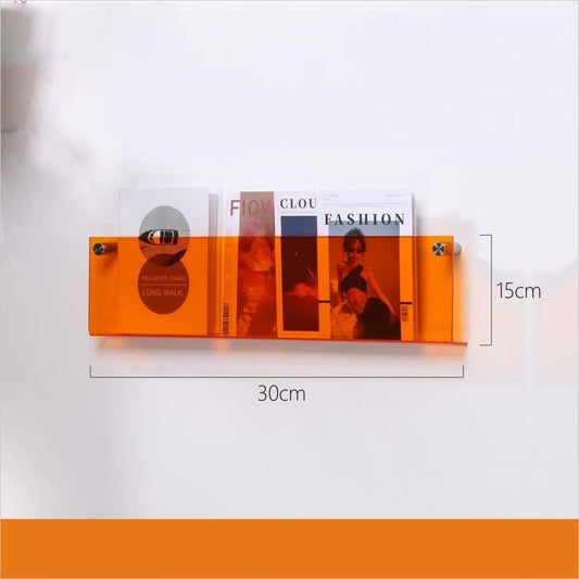 AcrylicAura | Stylish Eco-Friendly Wall Mounted Magazine Holder 0