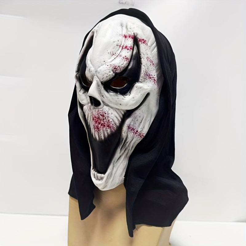 Adult Full Head Halloween Scary Mask | Skull Design Hooded 1