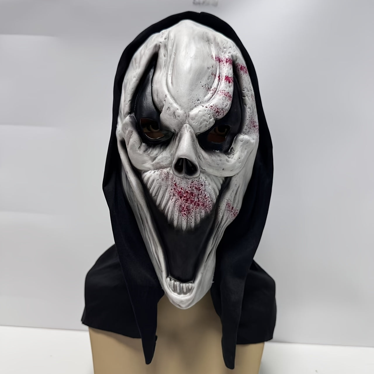 Adult Full Head Halloween Scary Mask | Skull Design Hooded 3