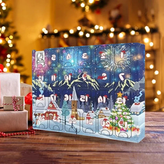 AdventPuzzle | Engaging Educational Metal Advent Calendar with 24 Puzzles 0
