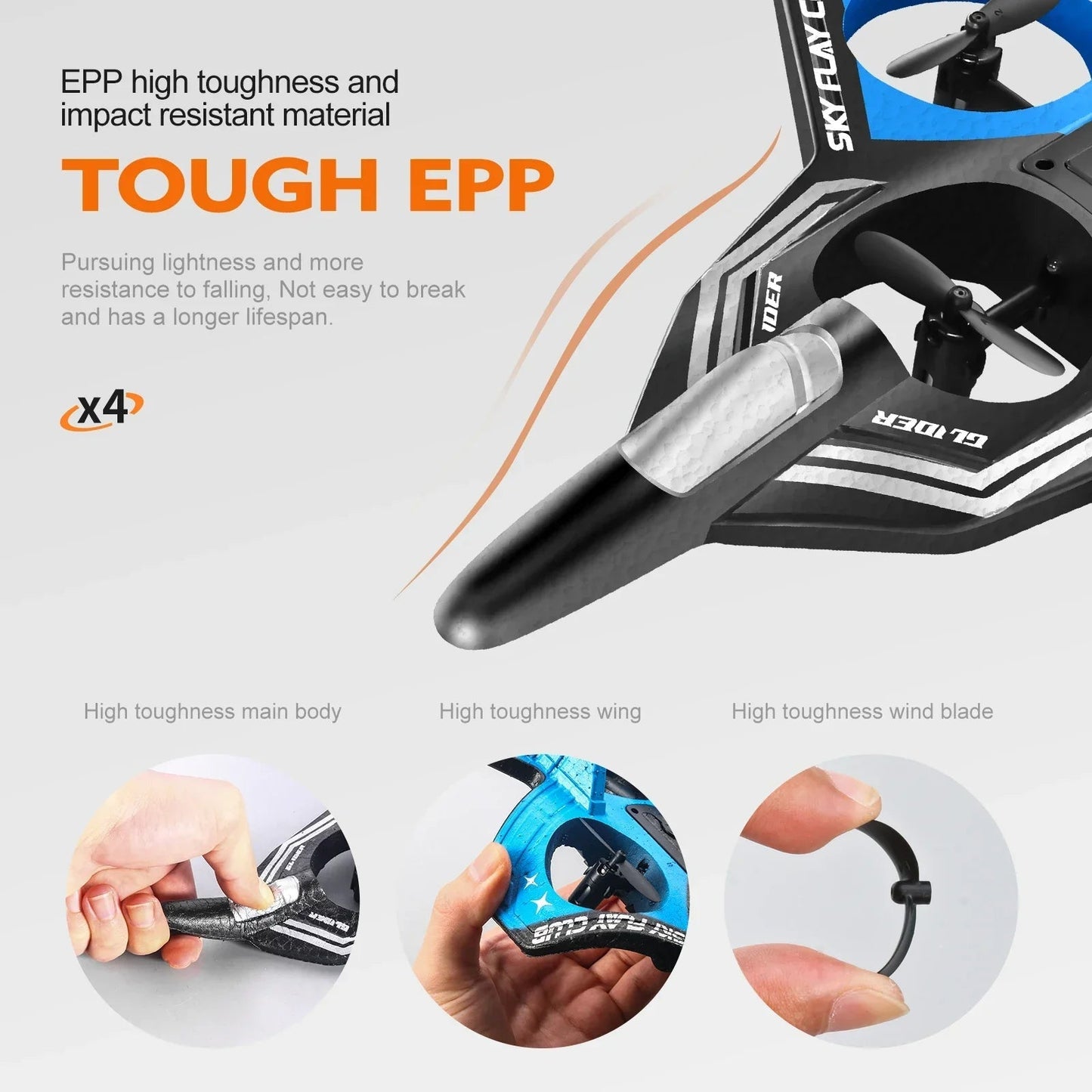 AeroGlide | Dynamic Lightweight Remote Control Airplane with LED Lights 4