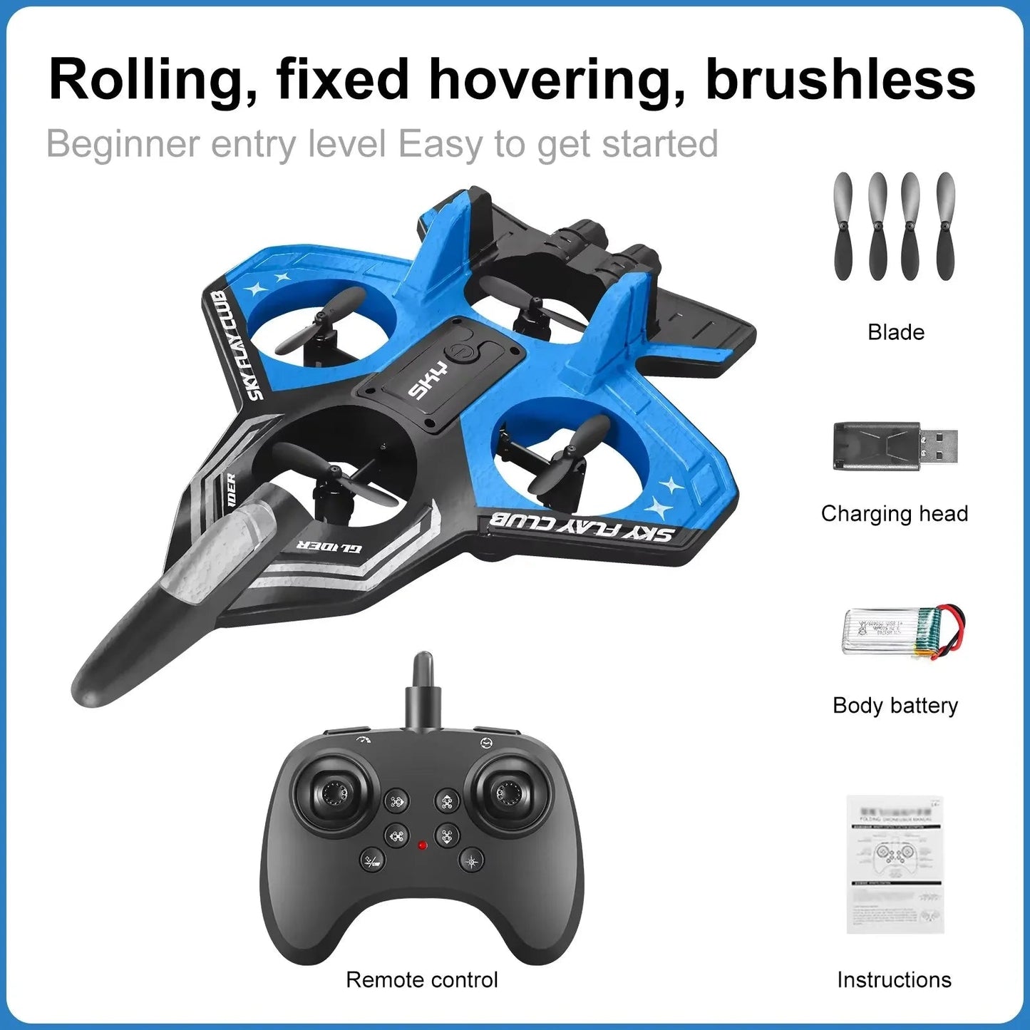 AeroGlide | Dynamic Lightweight Remote Control Airplane with LED Lights 9