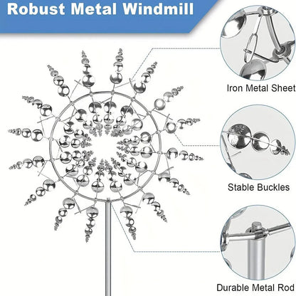 AeroSpire | Enchanting Kinetic Metal Windmill Garden Decor 4