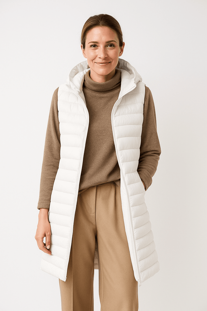 Amalie quilted jacket with hood 4
