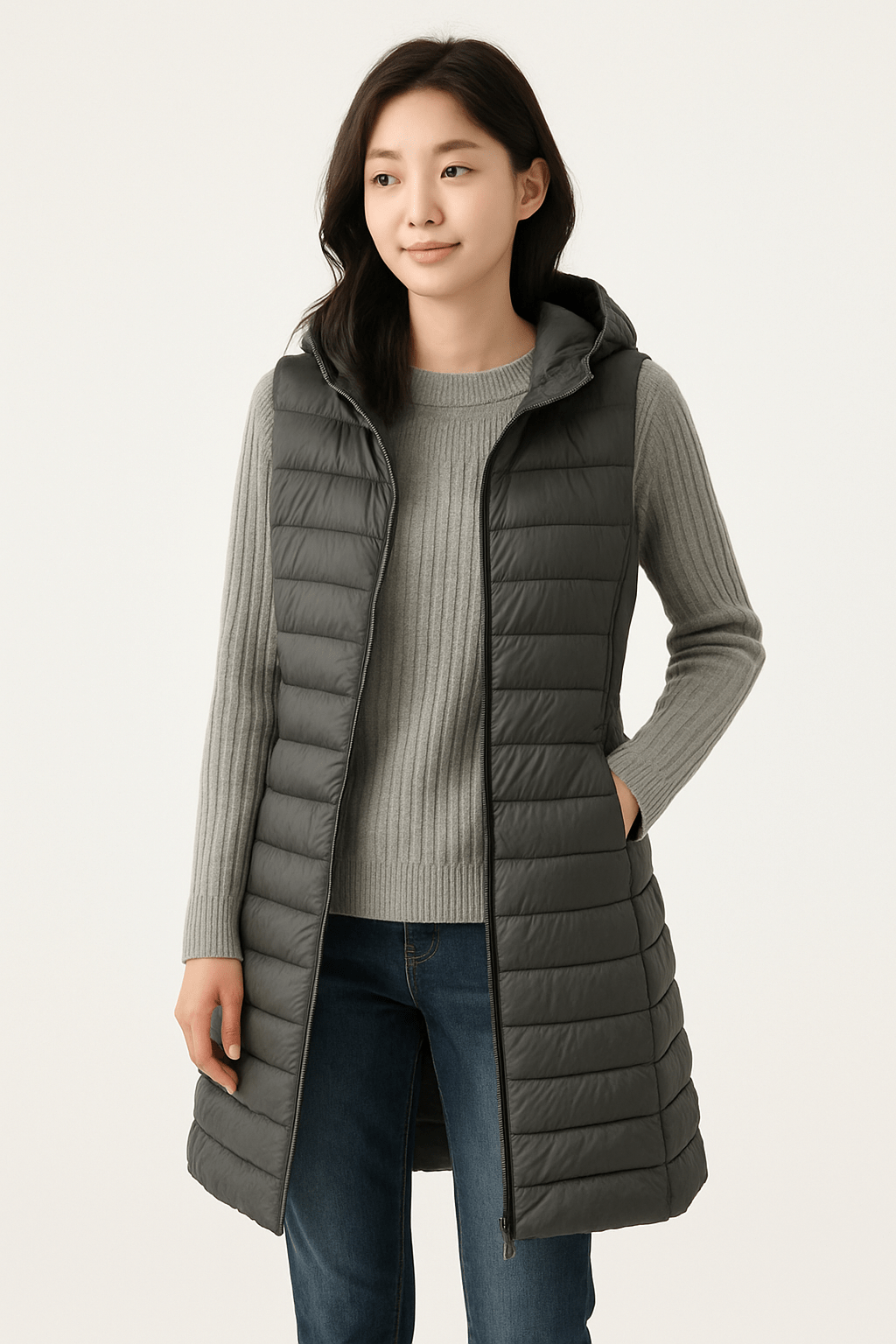 Amalie quilted jacket with hood 6