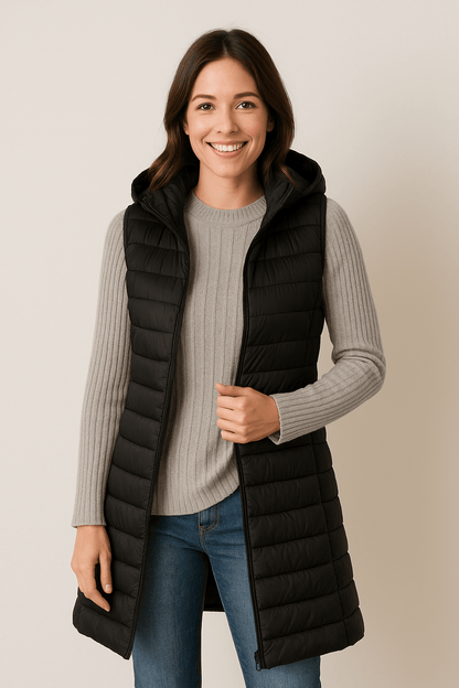 Amalie quilted jacket with hood 8
