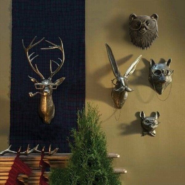 AnimaliaArt | Playful Creative Wall Decor Animal Head Hangings 1