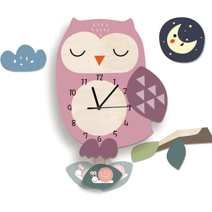 AnimaliaTime | Cheerful Interactive Children's Pendulum Wall Clock 1