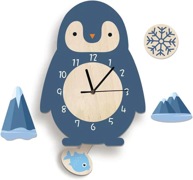 AnimaliaTime | Cheerful Interactive Children's Pendulum Wall Clock 2