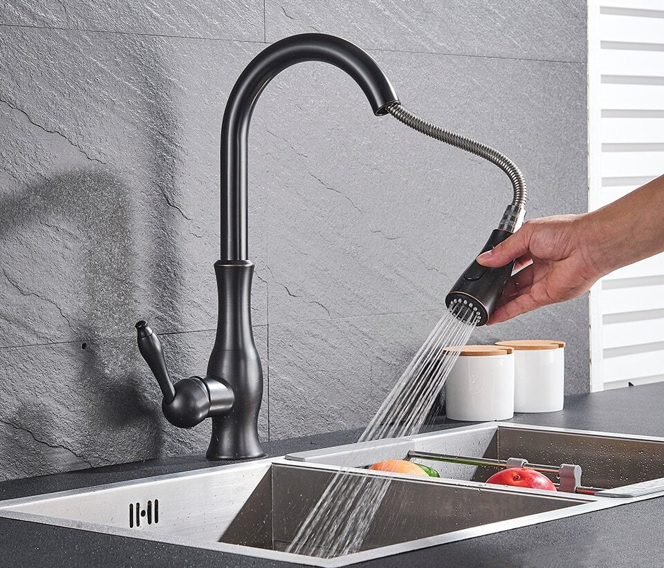 Antonite | Elegant Modern Retractable Kitchen Faucet With Sprayer 2