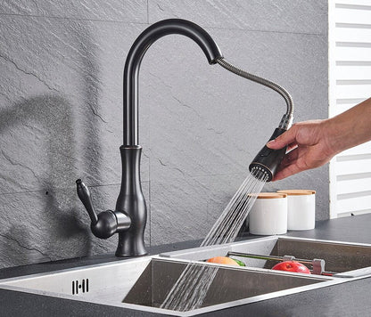 Antonite | Elegant Modern Retractable Kitchen Faucet With Sprayer 2