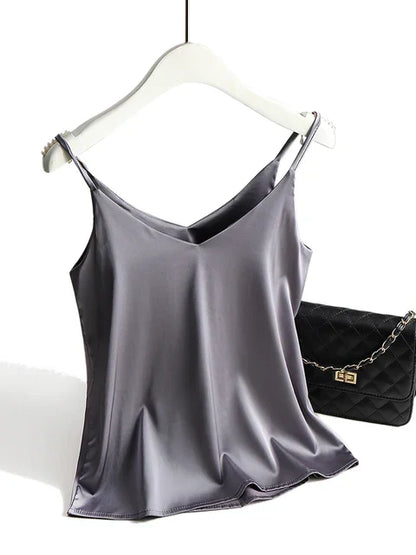 SilkLuxe | Simple Satin Camisole for Women
