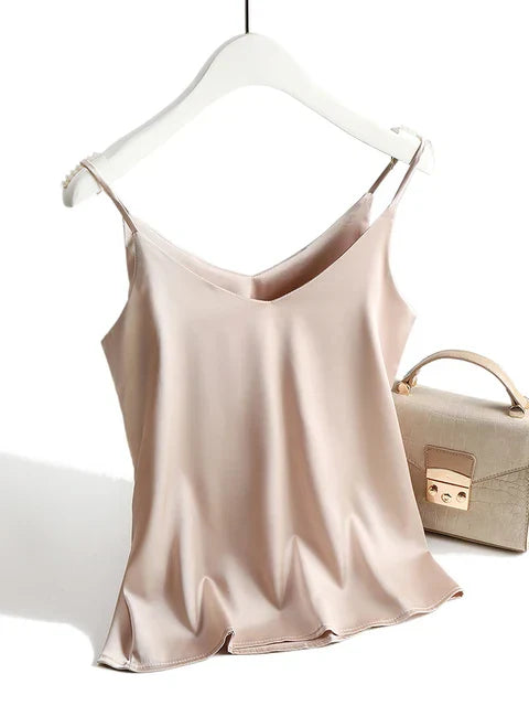 SilkLuxe | Simple Satin Camisole for Women