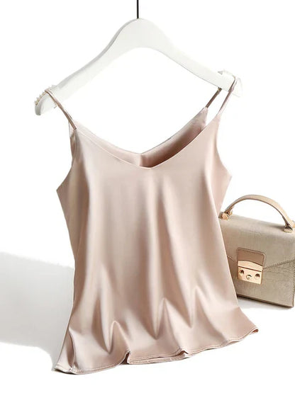 SilkLuxe | Simple Satin Camisole for Women