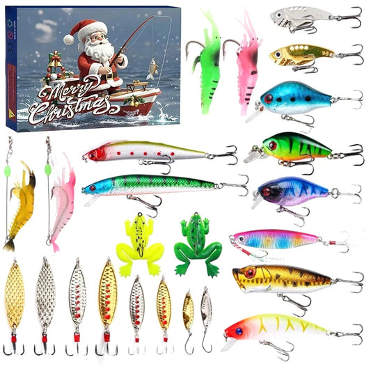 AquaBait | Premium Advent Fishing Bait Calendar with 24 Unique Lures 0