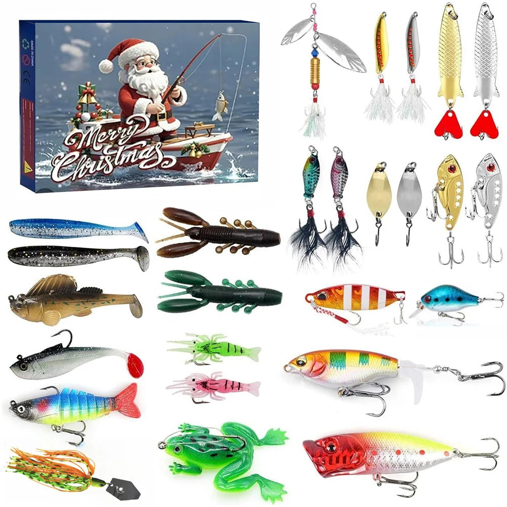 AquaBait | Premium Advent Fishing Bait Calendar with 24 Unique Lures 1