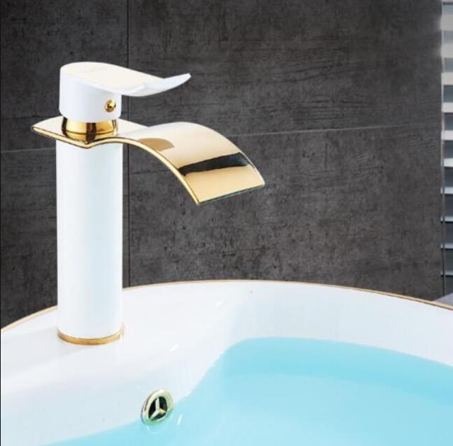 AquaElegance | Elegant Brass Waterfall Basin Mixer Tap for Bathroom Sink 13