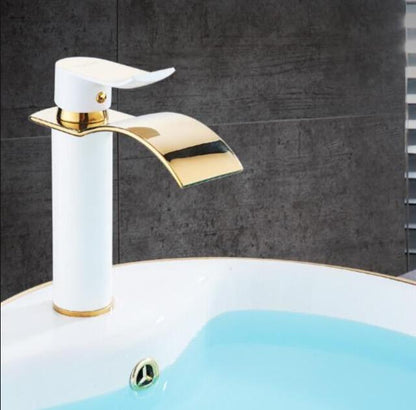 AquaElegance | Elegant Brass Waterfall Basin Mixer Tap for Bathroom Sink 13