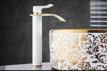 AquaElegance | Elegant Brass Waterfall Basin Mixer Tap for Bathroom Sink 5