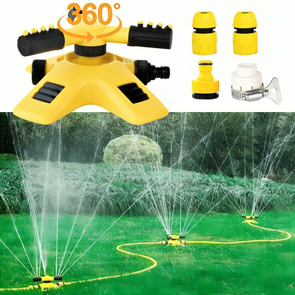 AquaFlow 360 | Rotating Lawn Sprinkler for Gardens 1