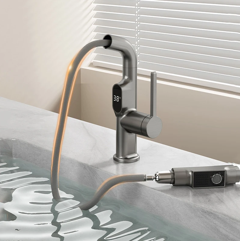 AquaFusion | Sleek Smart Digital Kitchen and Bathroom Faucet 5