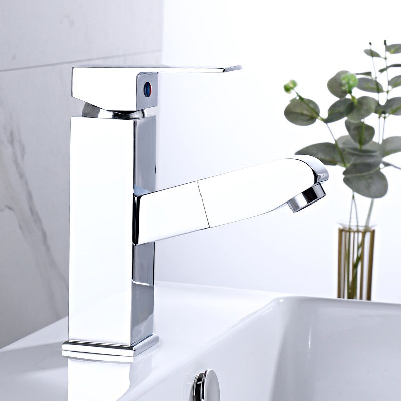 AquaGem | Stylish Modern Chrome Bathroom Mixer Tap for Elegant Sinks 4