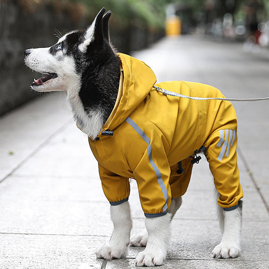 AquaGuard | Stylish Waterproof Adjustable Dog Raincoat with Hood 0