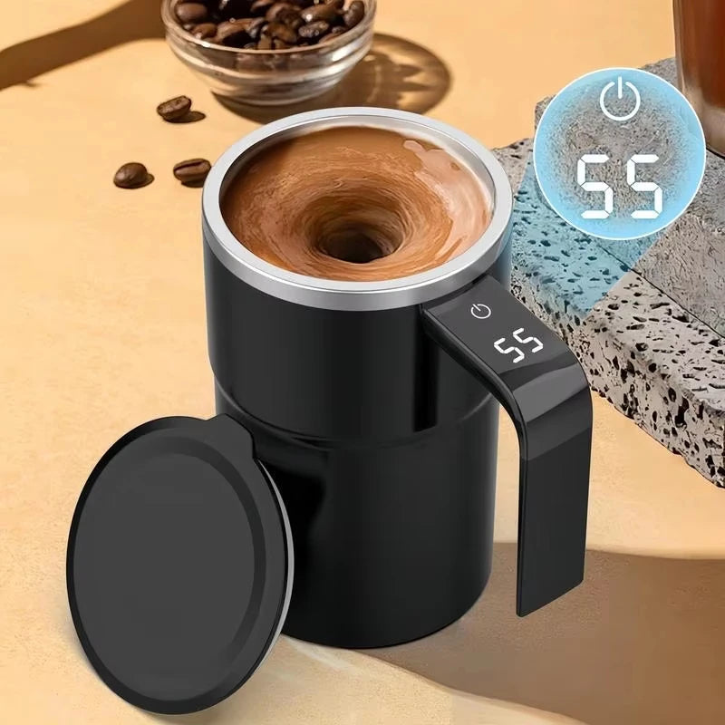 AquaMix | Innovative Self-Stirring Temperature Display Mug 0