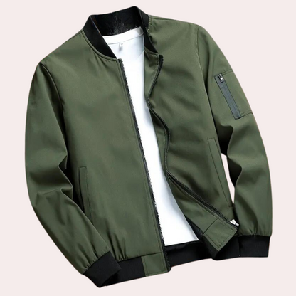 Artiom | Men's autumn bomber jacket with minimalist design 0